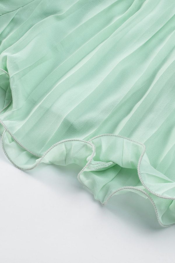 Ruffled Tie Waist Buttons V Neck Romper Discount - Image 5