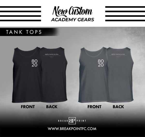 80 20 Jiu Jitsu Academy Tank Tops #1046 A Hot on Sale