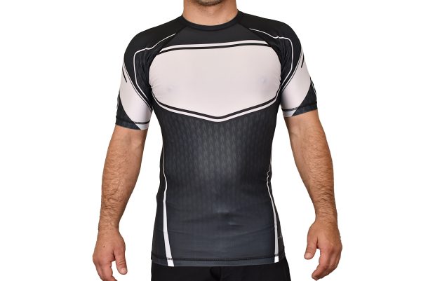 Texas Grappling Academy Rash Guards Black White #1266 Online - Image 3