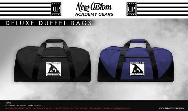 Team Avalanche Academy Deluxe Duffel Bags #488 (Boran s BJJ) Supply